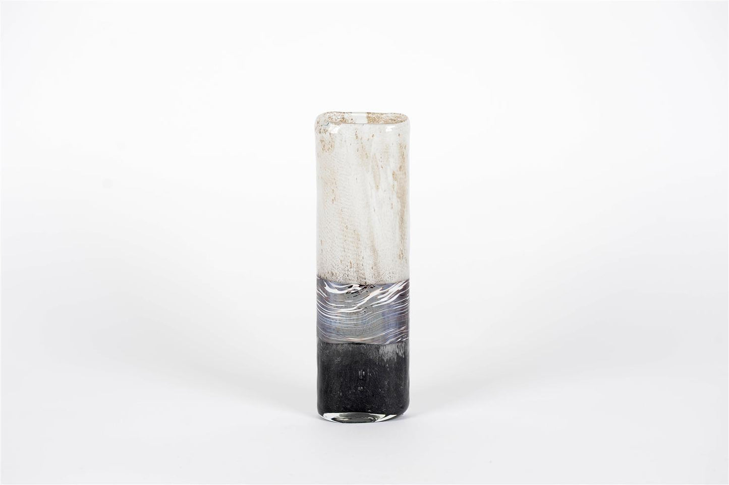 Glazen (soliflor) vaas 'Flowtrack grey'