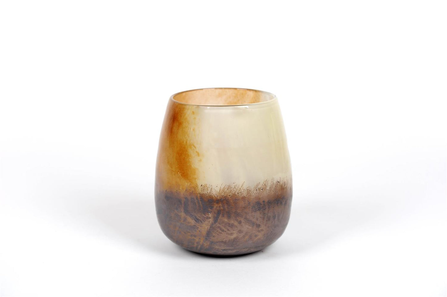 Glazen vaas 'Blowout brown'