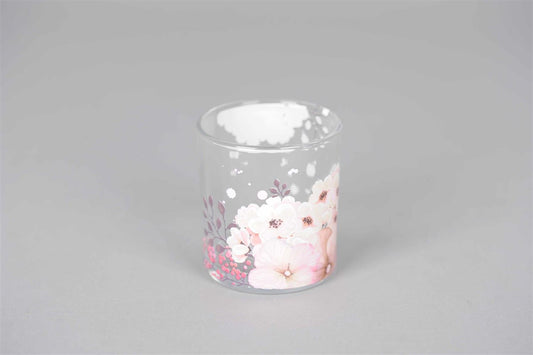 Wit glazen votief 'Plum blossom'